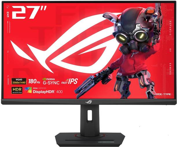 ASUS ROG STRIX XG27ACS with USB Type-C 68.58 cm (27 inch) Quad HD LED Backlit IPS Panel Gaming Monitor ((2560 x 1440),Fast IPS, 133% sRGB,Extreme Low Motion Blur Sync,G-Sync Compatible)