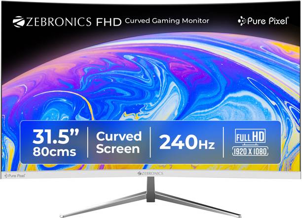 ZEBRONICS 80.01 cm (32 inch) Curved Full HD LED Backlit VA Panel Gaming Monitor (ZEB-AC32FHD LED)