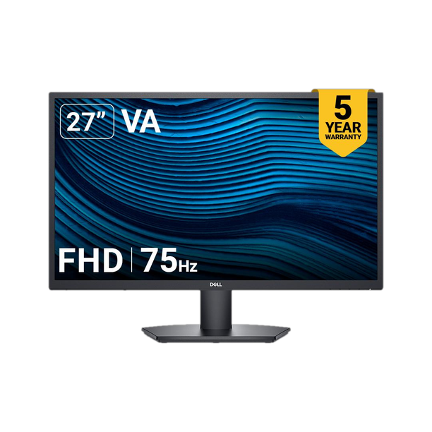 DELL SE-Series 68.58 cm (27 inch) Full HD LED Backlit VA Panel with 5-Years warranty, Brightness: 250 cd/m,Contrast Ratio 3000:1, HDMI & VGA, Tilt adjustment Monitor (SE2722H)