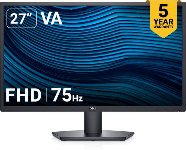 DELL SE-Series 68.58 cm (27 inch) Full HD LED Backlit VA Panel with 5-Years warranty, Brightness: 250 cd/m,Contrast Ratio 3000:1, HDMI & VGA, Tilt adjustment Monitor (SE2722H)