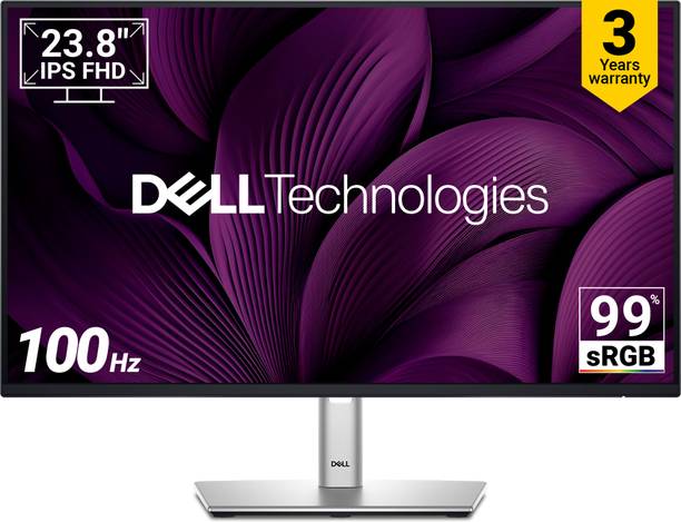 DELL 60.96 cm (24 inch) Full HD IPS Panel 99% sRGB, 250 nits brightness , 3H Hardness, Gray-To-Gray (Fast mode) ,1x HDMI 1.4, 1x DP 1.2, 1x VGA, 5X USB 3.2 Gen1 ports, USB Type-C Downstream, Tilt/Swivel/Pivot/Height Adjustment Monitor (P2425H)
