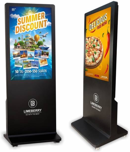 LIMEBERRY Digital Signage Standee Projector Screen Kiosk Advertisement Machine Product Size 73" Height x 28" Width 127.0 cm (50 inch) Full HD LED Backlit IPS Panel Monitor (LB501-IUH)