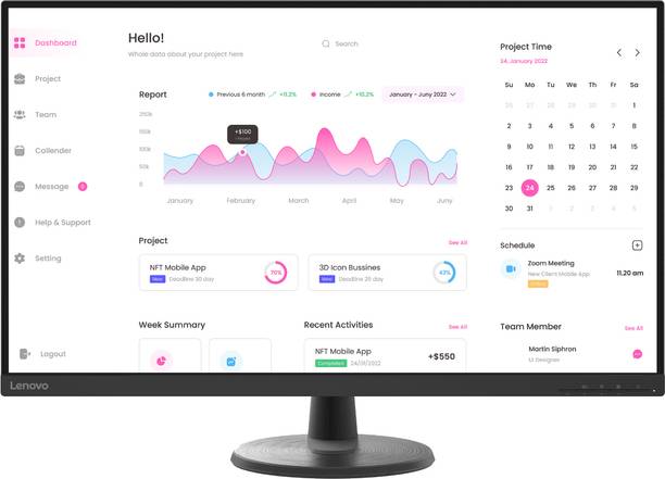 Lenovo 80.01 cm (32 inch) Full HD VA Panel Monitor (D32-40)