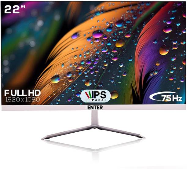 Enter 22 Inch Border Less 55.88 cm (22 inch) HD LED Backlit IPS Panel Gaming Monitor (22 INCH BORDER LESS)