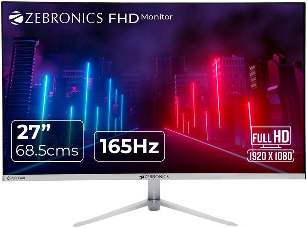 ZEBRONICS 68.58 cm (27 inch) Full HD LED Backlit VA Panel Wall Mountable Slim Gaming Monitor (ZEB A27FHD)