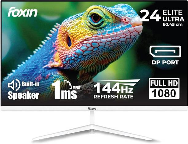 Foxin Elite Ultra 60.96 cm (24 inch) Full HD VA Panel Monitor (1920x1080 Pixel | Built-in Speakers, HDMI & DP Port)