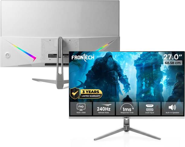 Frontech Gaming 68.58 cm (27 inch) Full HD VA Panel with 240Hz Refresh rate, HDMI, DP PORT Gaming Monitor (MON-0052A)