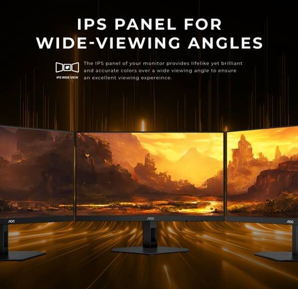 AOC 68.58 cm (27 inch) Full HD LED Backlit IPS Panel Gaming Monitor (27G4E)  (NVIDIA G Sync, Response Time: 0.5 ms, 180 Hz Refresh Rate)