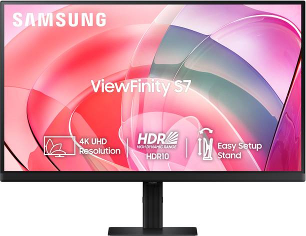 Samsung ViewFinity S7 81.28 cm (32 inch) 4K Ultra HD VA Panel with 1.07 billion colors, HDR10, Easy Setup, Multiple Ports, Eye Care Technology Monitor (LS32D700EAWXXL)