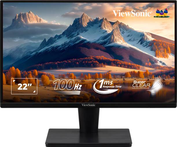 ViewSonic 54.61 cm (22 Inch) Full HD LED Backlit VA Panel with ECO-Mode, HDMI 1.4, ViewMode Technology, Flicker Free, Lowe Blue Light Filter Monitor (VA2215-H)
