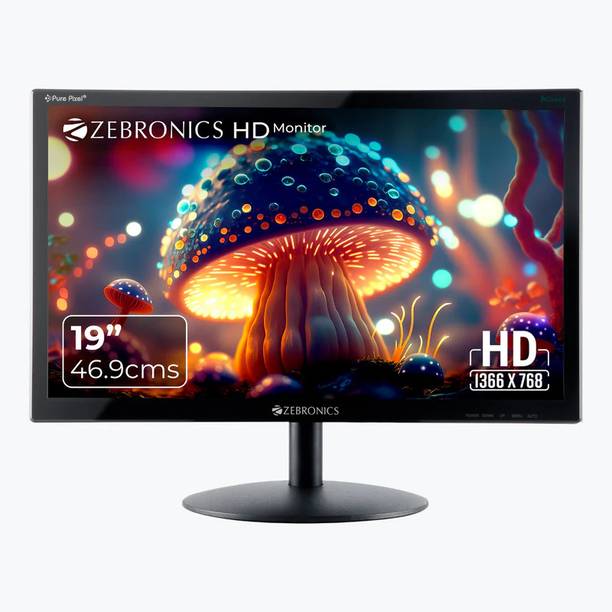 ZEBRONICS 48.26 cm (19 inch) HD VA Panel Monitor (V19HD LED)