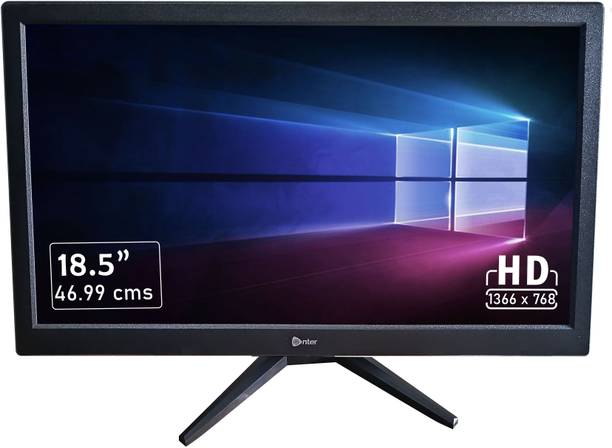 Enter 46.99 cm (19 inch) HD TN Panel Monitor (Slim monitor with hdmi and vga port and hdmi cable)