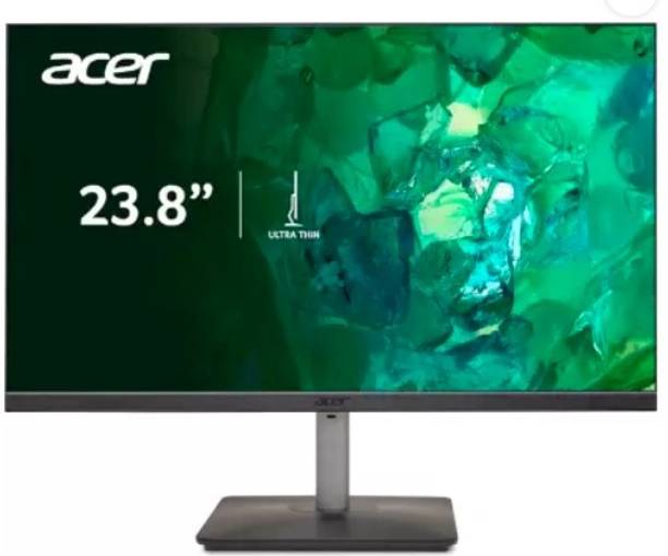 Acer 23.8 inch Full HD LED Backlit IPS Panel Monitor (RS242Y) (Frameless, AMD Free Sync, Response Time: 1 ms, 100 Hz Refresh Rate)