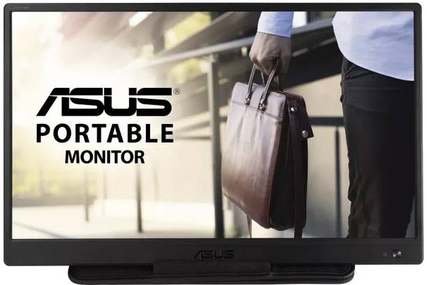 ASUS ZenScreen 39.62 cm (16 inch) WXGA TN Panel with Narrow Bezel, Micro USB, USB-Powered, Tripod Mountable, Anti-Glare Surface, Protective Sleeve Portable Monitor (MB165B)