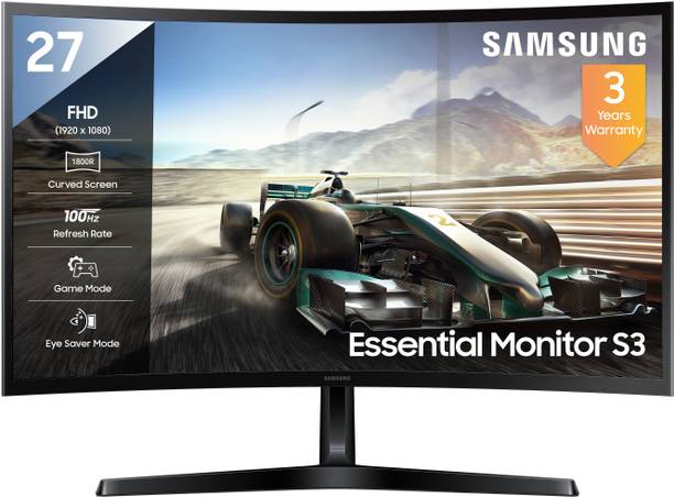 Samsung S3 Curved 68.4 cm (27 inch) Curved Full HD VA Panel Monitor (LS27D368GAWXXL)