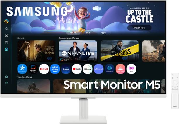 Samsung M5 Serie 81.28 cm (32 inch) Full HD LED Backlit VA Panel with TV Experience, Samsung TV Plus, Speakers, Adaptive Sound, Wi-Fi, HDMI, Bluetooth, Screen Mirroring, Smart Monitor (LS32FM501EWXXL)