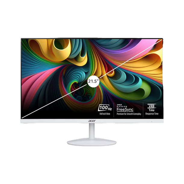 Acer SA2 54.61 cm (22 inch) Full HD LED Backlit IPS Panel with Blue Light Shield, Low Dimming, Comfy View, Eco Display, 2X1W Inbuilt Speakers, Wall Mountable Ultra Thin Monitor (SA222Q)