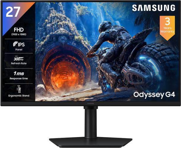 Samsung Odyssey G4 (G40H) 68.58 cm (27 inch) Full HD LED Backlit IPS Panel Gaming Monitor (LS27HG400EWXXL)
