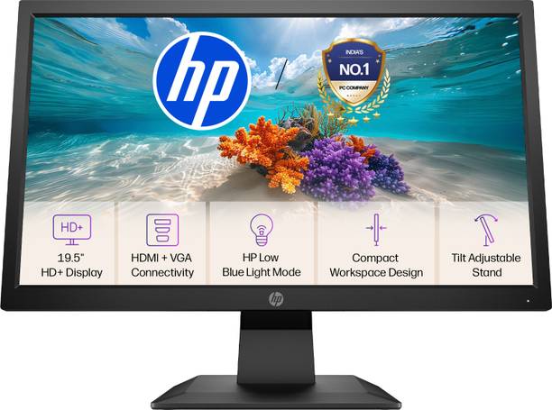 HP 49.53 cm (20 inch) HD+ LED Backlit TN Panel Monitor (P204V)