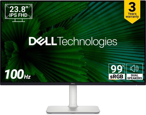 DELL S-Series 60.96 cm (24 inch) Full HD LED Backlit IPS Panel with 99% sRGB(typical), 250 nits Brightness,� 2XHDMI, Built-In 5w Dual Speaker, Flicker Free Monitor (S2425H)