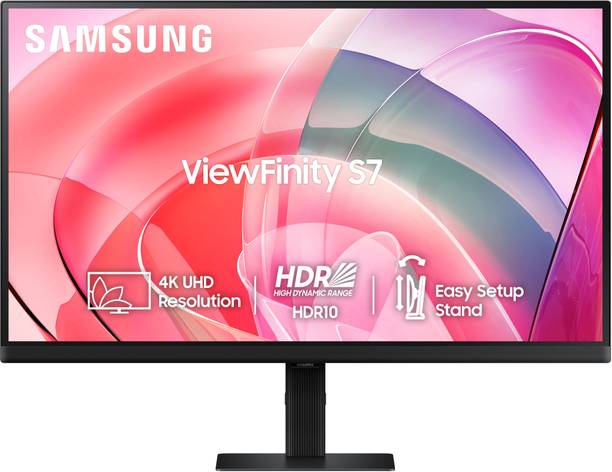 Samsung ViewFinity S7 68.58 cm (27 inch) 4K Ultra HD IPS Panel with 1.07 billion colors, HDR10, Easy Setup, Multiple Ports, Eye Care Technology Monitor (LS27D700EAWXXL)