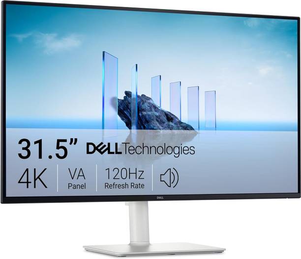 DELL 32 Plus 4K Monitor 81.28 cm (32 inch) 4K Ultra HD LED Backlit VA Panel Monitor (S3225QS-(3840X2160),99% sRGB,Built in Speaker,Height Adjust,HDMIx2, Display Port)