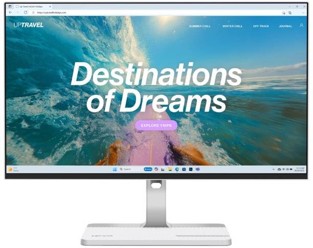 Lenovo L Series 60.96 cm (24 inch) Full HD IPS Panel with 3Wx2 Speakers, 99%sRGB, 1x USB-C (PD 3.0 75W), 1x HDMI 1.4, 1x USB-C (5Gbps, DP 1.2), Tilt, Swivel, Pivot, Height Adjust, Ultraslim Monitor (L24D-4C)