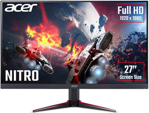 Acer NITRO 27 inch Full HD IPS Panel with sRGB 99%, HDR10 Support, 2X2W Inbuilt Speakers, Acer Display Widget, Acer VisionCare 2.0, Tilt-able stand Gaming Monitor (VG270 M3)