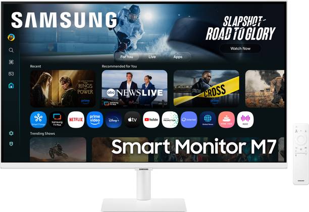 Samsung M7 Series 80.0 cm (32 inch) 4K Ultra HD LED Backlit VA Panel with In-built Speaker, Smart TV Apps, AirPlay, Wi-Fi, Bluetooth, USB, Type-C, Wireless Display, Vision AI Smart Monitor (LS32FM701UWXXL)