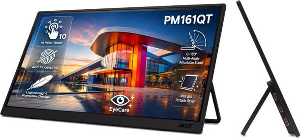 Acer PM 39.62 cm (16 inch) Full HD LED Backlit IPS Panel Monitor (PM161Q T USB C Touch Monitor)
