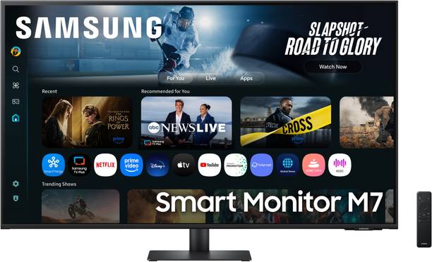 Samsung M7 Series 274.07 cm (107.9 cm) 4K Ultra HD LED Backlit VA Panel with In-built Speaker, Smart TV Apps, AirPlay, Wi-Fi, Bluetooth, USB, Type-C, Wireless Display, Vision AI Smart Monitor (LS43FM700UWXXL)