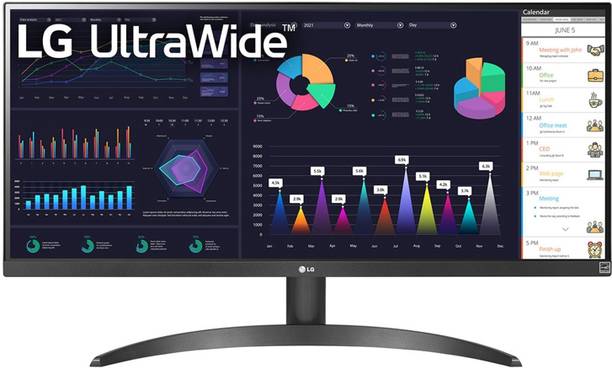 LG UltraWide 73.66 cm (29 inch) Full HD IPS Panel with HDR10, OnScreen Control, Dual Controller, Flicker safe, Reader Mode, 3-Side Virtually Borderless Design Monitor (29WQ500-B.ATR)