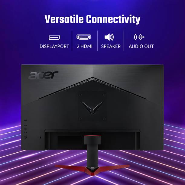 Acer NITRO 23.8 inch Full HD IPS Panel with sRGB 99% Wide Color Gamut, 2X2W Inbuilt Speakers, VisionCare, Display Widget Monitor (VG240Y E)