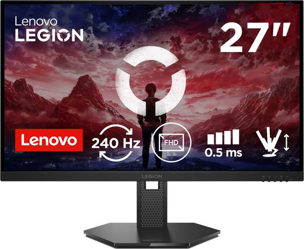 Lenovo Legion Series 68.58 cm (27 inch) Full HD IPS Panel with 99%sRGB, 2xHDMI 2.1 TMDS, 1xDP 1.4, Tilt, Swivel, Pivot, Height Adjust Stand, Gaming Gaming Monitor (Legion 27-10)