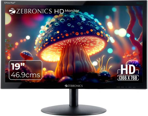 ZEBRONICS 46.99 cm (19 inch) HD TN Panel Monitor (ZEB-V19HD LED)