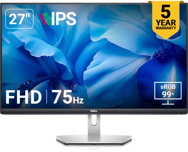 DELL S Series 27 inch Full HD IPS Panel with 5-Years warranty, 99% sRGB, Low Blue Light technology,HDMI x2, Tilt adjustment, 3-sided Bezel-less Monitor (S2721HNM / S2721HN)