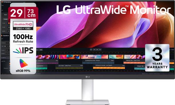 LG UltraWide 73.66 cm (29 inch) WFHD IPS Panel Monitor (29U531A-W.BTR)