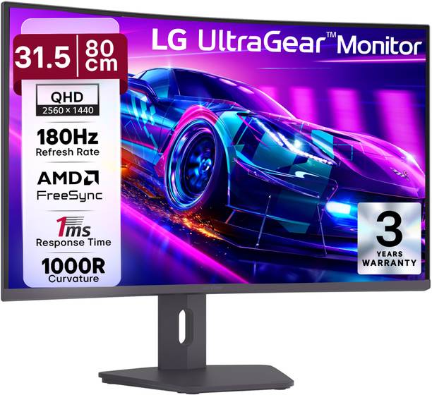 LG 203.2 cm (80 cm) Curved Quad HD VA Panel Gaming Monitor (32G600A-B.ATRQ)