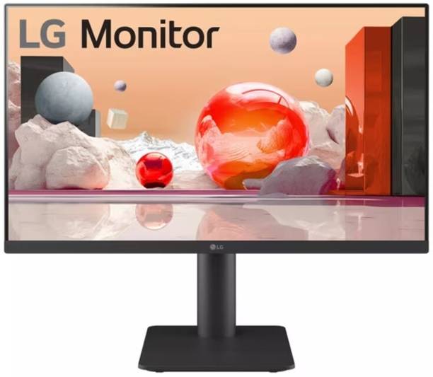 LG FHD 63.5 cm (25 inch) Full HD IPS Panel with Height Adjustable Stand, Flicker Safe, Eye Comfort, Dynamic Action Sync, Black Stabilizer, Built-in Speakers -Black Monitor (25MS550-BB.ATRRJVN)