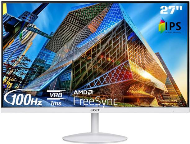 Acer 27 inch Full HD LED Backlit IPS Panel with Blue Light Shield, Low Dimming, Comfy View, Eco Display, 2X1W Inbuilt Speakers, Wall Mountable Ultra Thin Monitor (SA272E)