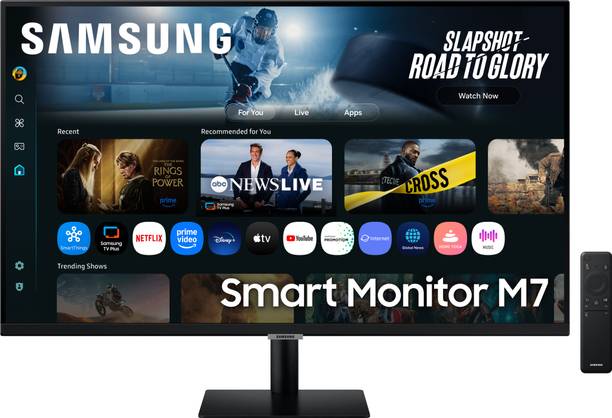 Samsung M7 80.0 cm (32 inch) 4K Ultra HD LED Backlit VA Panel with In-built Speaker, Smart TV Apps, AirPlay, Wi-Fi, Bluetooth, USB, Type-C, Wireless Display, Vision AI Smart Monitor (LS32FM700UWXXL)