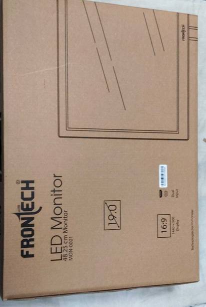 Frontech 48.23 cm (19 inch) HD LED Backlit VA Panel Monitor (LED MONITOR MON-0001)