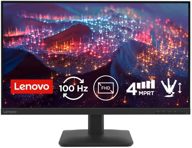 Lenovo L Series 68.58 cm (27 inch) Full HD IPS Panel with 99%sRGB, 1x HDMI 1.4, 1x VGA, Tilt, Ultraslim Monitor (L27-4e)