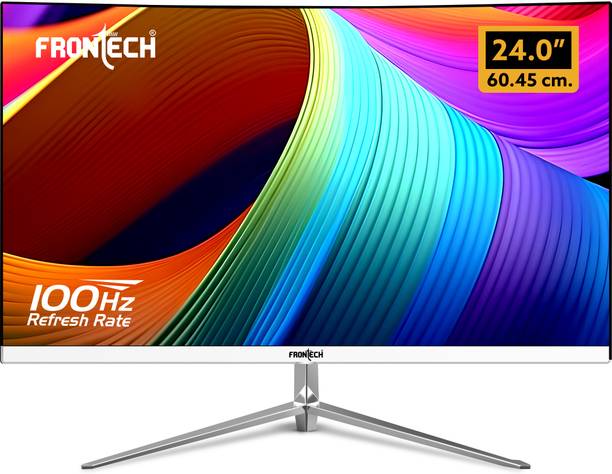 Frontech Ultima Series 60.96 cm (24 inch) Curved Full HD LED Backlit VA Panel Monitor (MON-0088) (Adaptive Sync, Response Time: 12 ms, 100 Hz Refresh Rate)