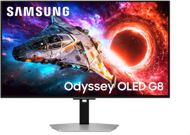 Samsung 81.28 cm (32 inch) 4K Ultra HD OLED Panel Gaming Monitor (Odyssey OLED G8 Gaming Monitor UHD, 240 Hz, 0.03ms(GTG), FreeSync Premium Pro)