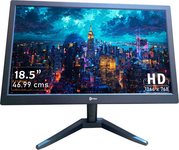 Enter 46.99 cm (19 inch) HD TN Panel Monitor (ideal for working, cctv, office and home)