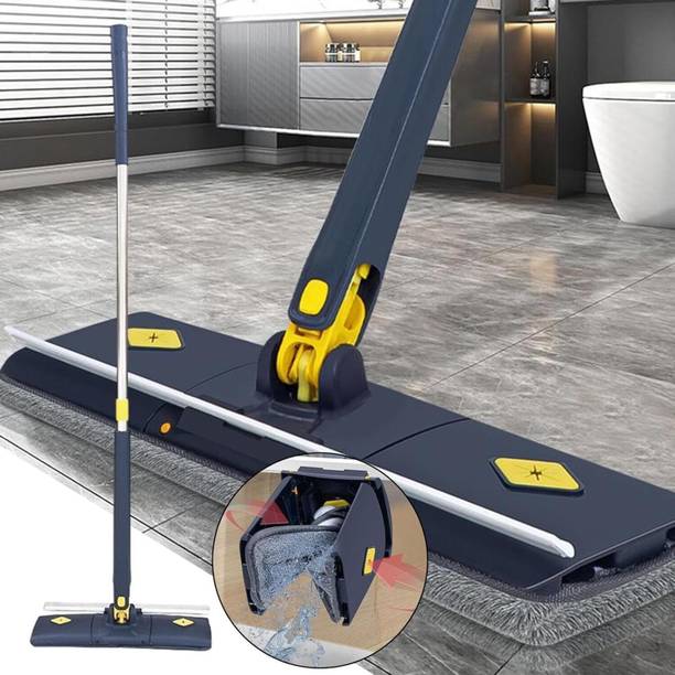 फ्लिपकार्ट स्मार्ट बाय Cleaning Mop with Scraper with 360 Rotating Head Self-Wringings Mop(Set of 1) फ्लैट मोप