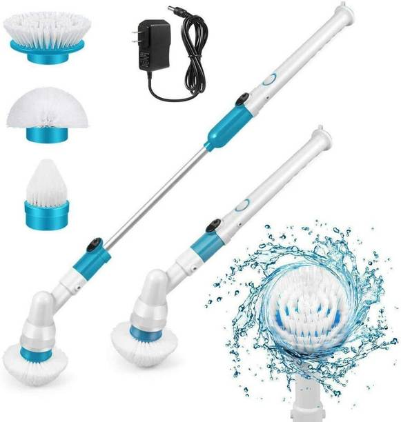 Rhobos Electric Spin Scrubber Machine Floor Cleaning & Bathroom Tiles Cleaner Tool Plastic Wet and Dry Brush