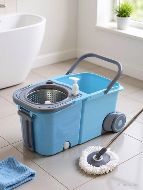 V-MOP Twin Double Bucket Mop Set-S20 Mop Set