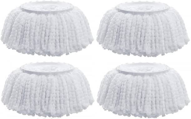 Flipkart SmartBuy Spin Mop Replacement Head 360 Spin Mop Accessories Microfiber Mop(Set of 4) Flat Mop